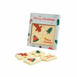 Zestaw Czekoladek Z Nadrukiem Puzzle 4 Sztuki / Wielokolorowy S0048/XM