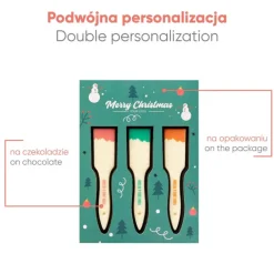 Zestaw Czekoladek Z Nadrukiem Pędzle 3 Szt / Wielokolorowy S0660/XM