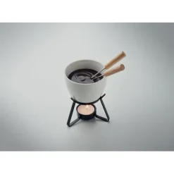Zestaw do fondue 240 ml / Bialy MO2385-06