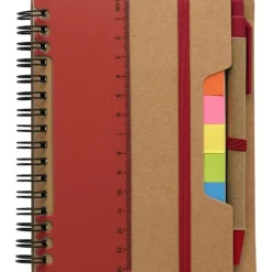 Zestaw do notatek, notatnik, długopis, linijka, karteczki samoprzylepne / Jasnozielony V2991-10