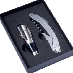 Zestaw do wina, 2 el. / Czarny V7983-03