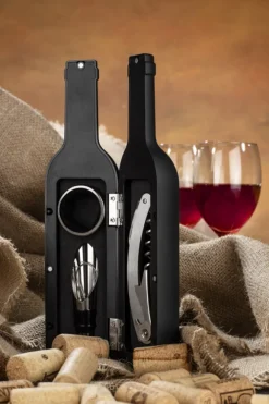 Zestaw do wina SOMMELIER / Czarny 16303-02