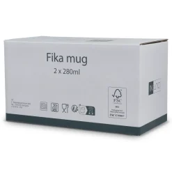 Zestaw kubków ceramicznych InSideOut Fika 280m / Beżowy LT57010-N0055
