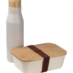 Zestaw lunchbox 1000 ml i butelka termiczna 500 ml TORONTO / Beżowy 485213