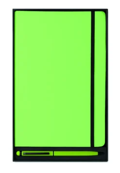 Zestaw notes z długopisem / Limonka MO9348-48