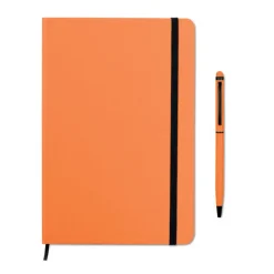 Zestaw notes z długopisem / Pomarańczowy MO9348-10