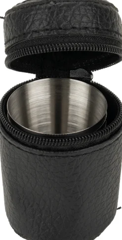 Zestaw piersiówka 266 ml, kieliszki 30 ml i lejek TAHAT Schwarzwolf / Czarny F5001200AJ303