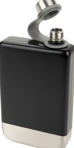 Zestaw piersiówka 266 ml, kieliszki 30 ml i lejek TAHAT Schwarzwolf / Czarny F5001200AJ303