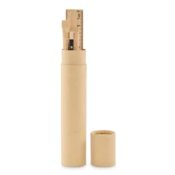 Zestaw piśmienniczy w tubie / Bezowy MO2514-13