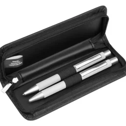 Zestaw piśmienny długopis i ołówek automatyczny soft touch UPPSALA / Różowy 441011