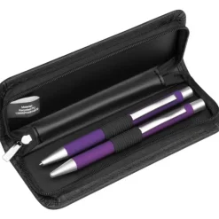 Zestaw piśmienny długopis i ołówek automatyczny soft touch UPPSALA / Fioletowy 441012