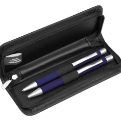 Zestaw piśmienny długopis i ołówek automatyczny soft touch UPPSALA / Granatowy 441044