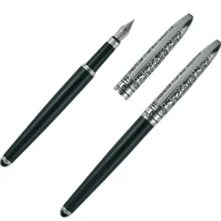 Zestaw piśmienny długopis i pióro wieczne JACQUES Pierre Cardin / Czarny B0400600IP303