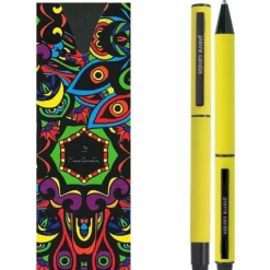 Zestaw piśmienny długopis i pióro kulkowe touch pen soft touch CELEBRATION Pierre Cardin / żółty B0401000IP308