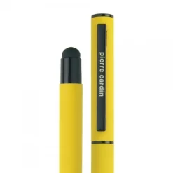 Zestaw piśmienny długopis i pióro kulkowe touch pen soft touch CELEBRATION Pierre Cardin / żółty B0401000IP308