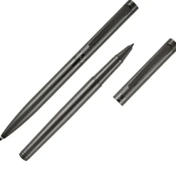 Zestaw piśmienny długopis i pióro kulkowe RENEE Pierre Cardin / Ciemnoszary B0400201IP377