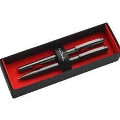 Zestaw piśmienny długopis i pióro kulkowe RENEE Pierre Cardin / Ciemnoszary B0400201IP377