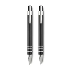 Zestaw piśmienny w pudełku / Czarny MO7323-03