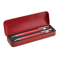 Zestaw piśmienny w pudełku / Czerwony MO7323-05