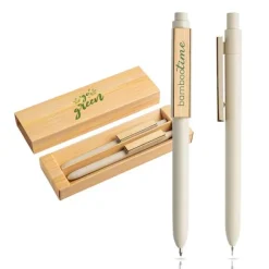 Zestaw piśmienny z włókna bambusowego / Bamfiber Set / Natural IP33037980