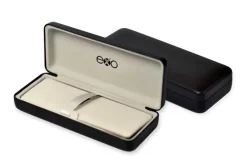 Zestaw (pióro wieczne i długopis) EXO Aries, czarny lakier, wykończenia złote, etui premium / Czarny EXP1030.03GTSETBPFP-CZ