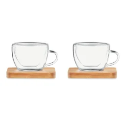 Zestaw 2 szklanek do espresso / Przezroczysty MO9709-22
