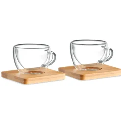 Zestaw 2 szklanek do espresso / Przezroczysty MO9709-22