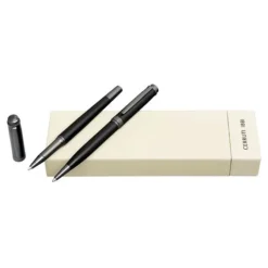 Zestaw upominkowy Cerruti 1881 długopis i pióro kulkowe NSW5154A + NSW5155A / Czarny NPBR515A