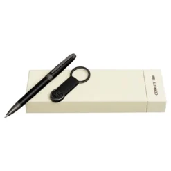 Zestaw upominkowy Cerruti 1881 długopis i brelok NAK515A + NSI5894A / Zielony NPKB515A