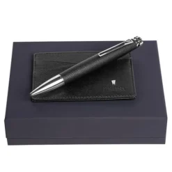 Zestaw upominkowy Festina długopis i etui na karty - FLC101A + FSU3234A / Czarny FPBC301A