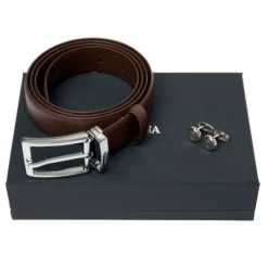 Zestaw upominkowy Festina pasek i spinki do makietów - FAB326A + FJM481B / Brązowy FPBM481B