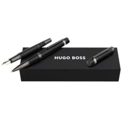 Zestaw upominkowy Hugo Boss długopis i pióro wieczne HSF5212A + HSF5214A / Czarny HPBP521A
