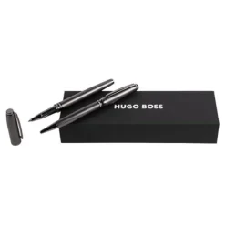 Zestaw upominkowy Hugo Boss długopis i pióro kulkowe HSY5764A + HSY5765A / Czarny HPBR576A