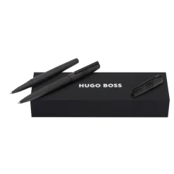 Zestaw upominkowy Hugo Boss długopis i pióro kulkowe HSQ4834A + HSQ4835A / Czarny HPBR483A