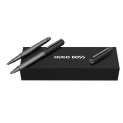 Zestaw upominkowy Hugo Boss długopis i pióro kulkowe HSL5654A + HSL5655A / Czarny HPBR565A