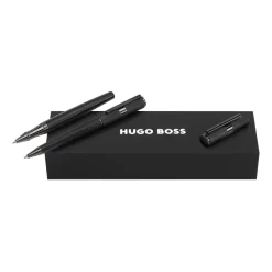 Zestaw upominkowy Hugo Boss długopis i pióro kulkowe HSV4724A + HSV4725A / Czarny HPBR472A