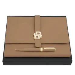 Zestaw upominkowy Hugo Boss teczka i długopis HDM520X + HSC5204X / Camel HPBM520X