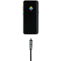 Zwijany kabel do ładowania i synchronizacji 3 w 1 / Biały P302.223