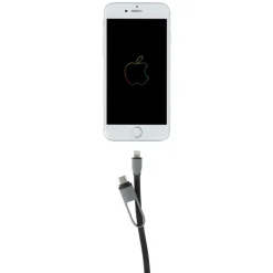 Zwijany kabel do ładowania i synchronizacji 3 w 1 / Biały P302.223